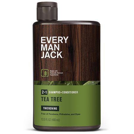Every Man Jack Thickening Shampoo + Conditioner Tea Tree