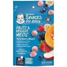 Gerber Fruit and Veggie Melts Baby Snack Very Berry Blend | Walgreens