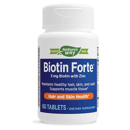 UPC 354022109815 product image for Nature's Way Biotin Forte Tablets - 60.0 EA | upcitemdb.com