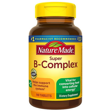 Nature Made Super B Complex with Vitamin C and Folic Acid Tablets