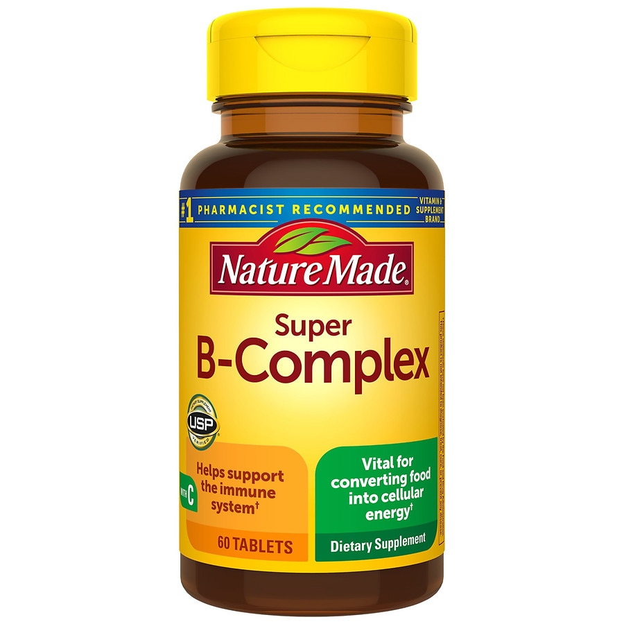 Nature Made Super B Complex with Vitamin C and Folic Acid Tablets