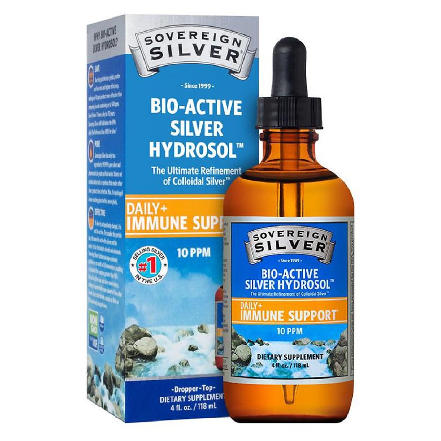 Sovereign Silver Bio-Active Silver Hydrosol for Immune Support* Dropper Top