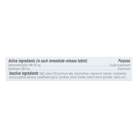 Walgreens Cough Mucus Relief DM Immediate Release Tablets