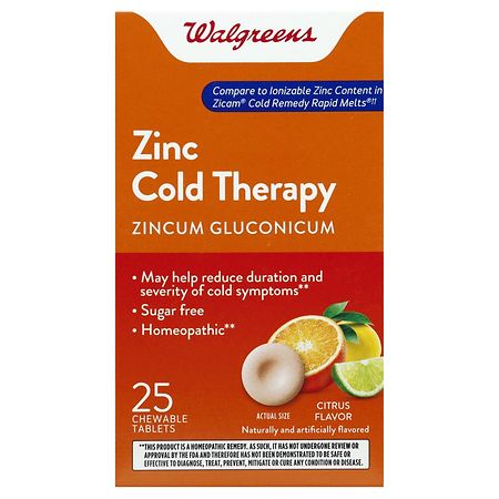 Walgreens Zinc Cold Therapy Quick Dissolving Tablets