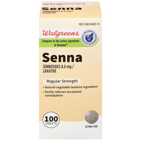 UPC 311917112015 product image for Walgreens Senna Natural Vegetable Laxative Tablets - 300.0 ea | upcitemdb.com