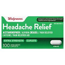 Walgreens Headache Relief Extra Strength (100 Analgesic Caplets ...