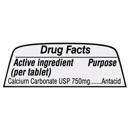 Walgreens Extra Strength Antacid Chewable Tablets, 750 mg