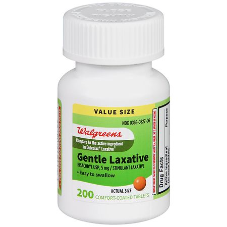 Walgreens Gentle Laxative Tablets