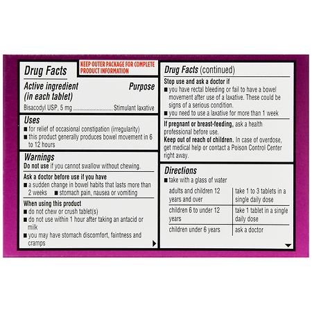 Walgreens Laxative Tablets