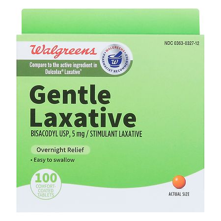 Walgreens Gentle Laxative 10 mg- 8 Suppositories