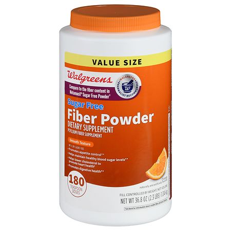 Walgreens Sugar Free Fiber Powder Orange