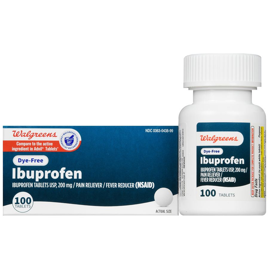 Walgreens Ibuprofen Tablets Dye-free