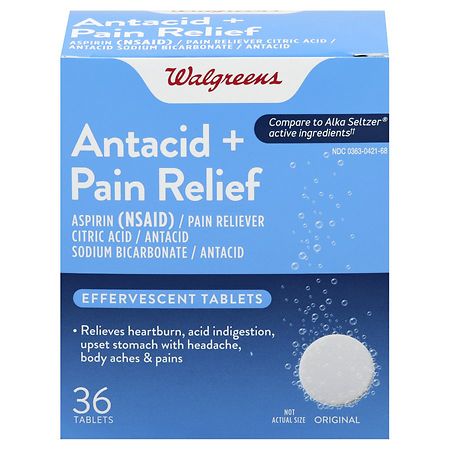 Walgreens Effervescent Pain Relief Tablets Original