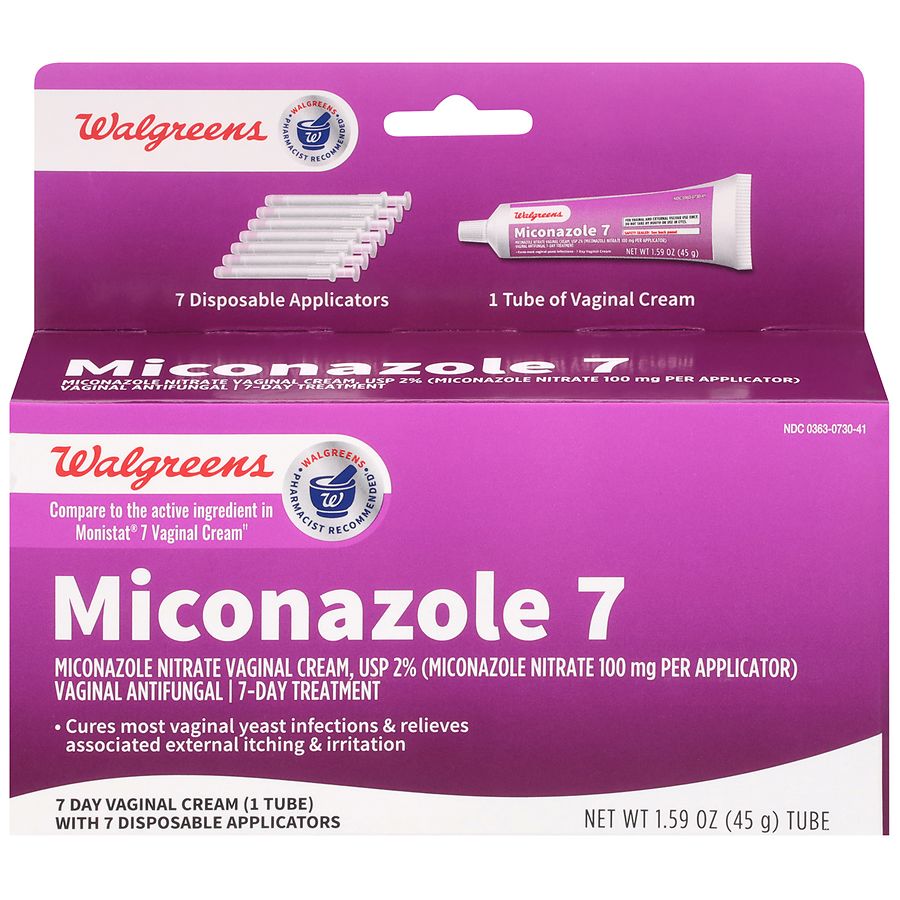 Walgreens Miconazole 7 Vaginal Antifungal Cream