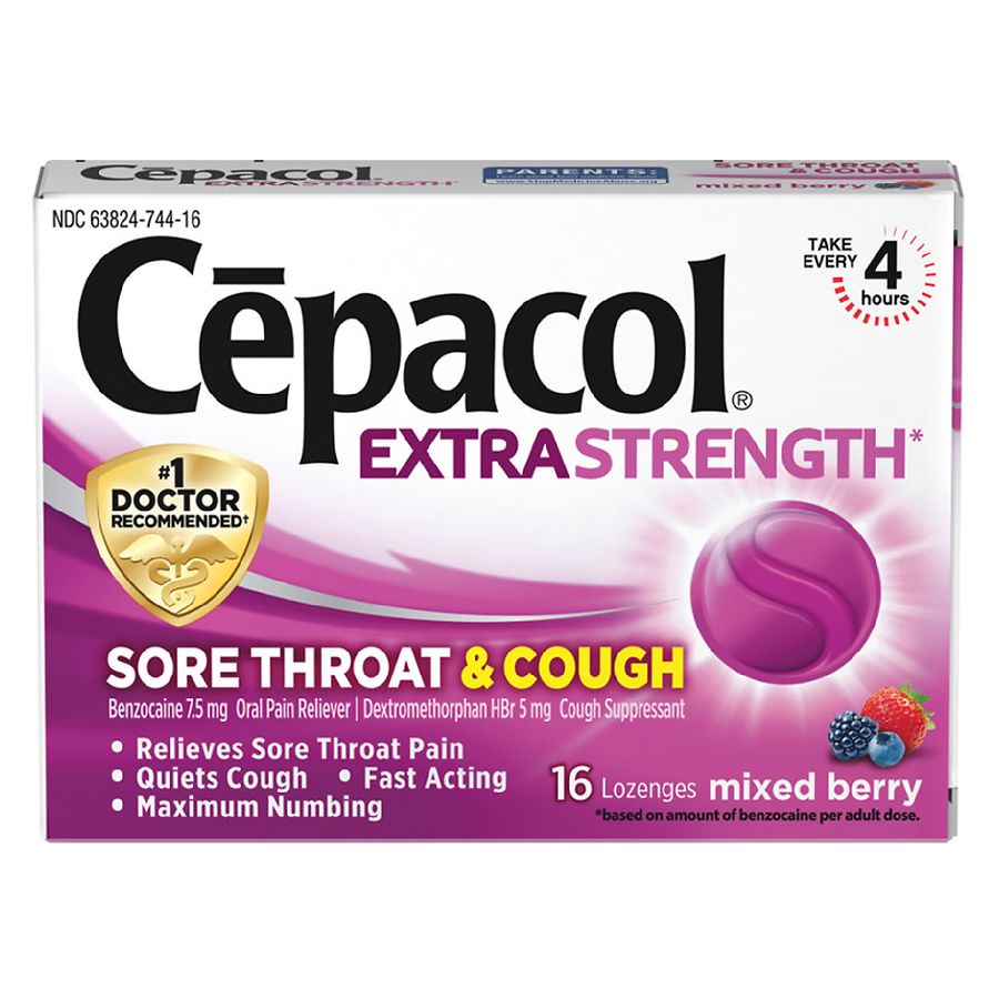 walgreens.com | Cepacol Extra Strength Sore Throat & Cough Relief  - Berry