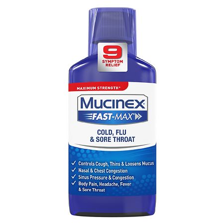 Mucinex Cold, Flu & Sore Throat Liquid