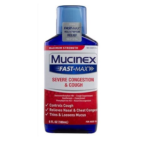 Mucinex Fast-Max Fast-Max Adult Liquid - Severe Congestion & Cough