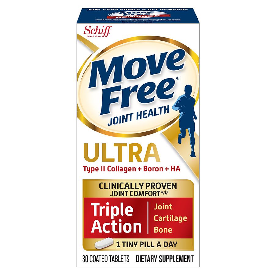 Schiff Move Free Ultra Triple Action Joint Support With Type II Collagen, Boron and HA