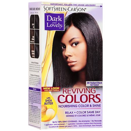 SoftSheen-Carson Dark and Lovely Relax & Color Same Day Semi-Permanent  Haircolor, 391 Radiant Black | Walgreens