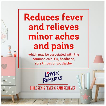 Little Remedies Infant Fever/Pain Reliever Acetaminophen, Dye-Free Berry