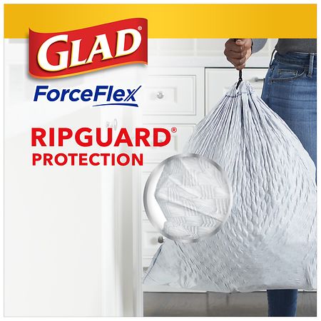Glad® ForceFlex® Trash Bags - 13 Gallon S-11722 - Uline