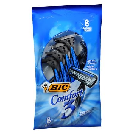 BIC Comfort 3 Sensitive for Men, Disposable Shaver