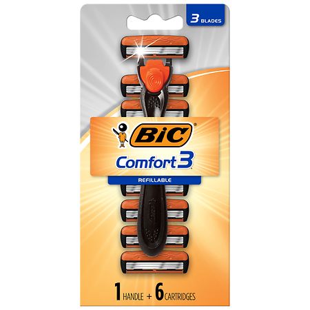 BIC Comfort3 Three-Blade Disposable Razor for Men