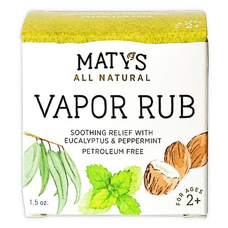 Maty's All Natural Vapor Rub - Petroleum Free Unscented