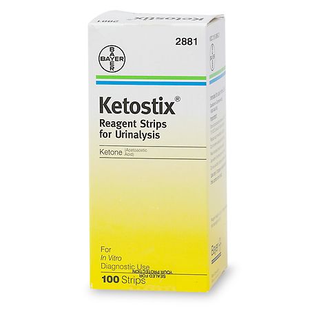 KETOSTIX Bayer Reagent Strips for Urinalysis, Ketone Test