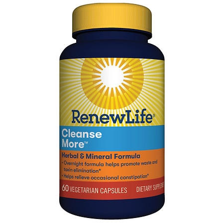 Cleanse More Dietary Supplement | 60 Capsules | by Renew Life