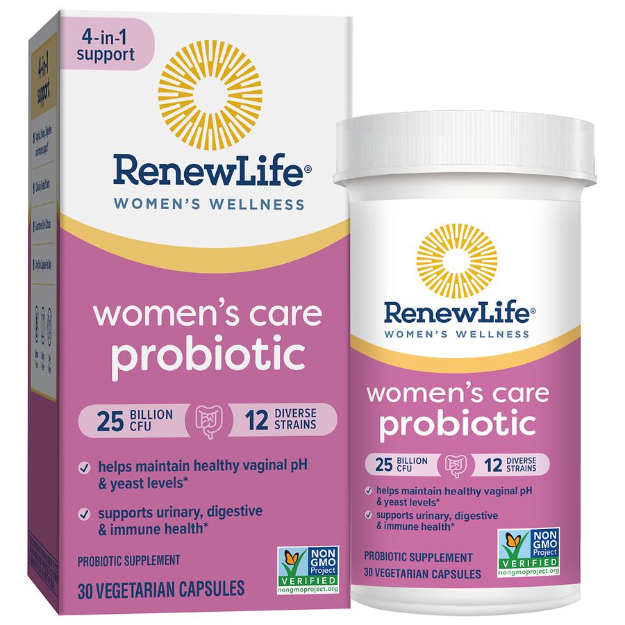 ReNew Life Women's Wellness, Women's Care Probiotic, 25 Billion CFU Per Capsule