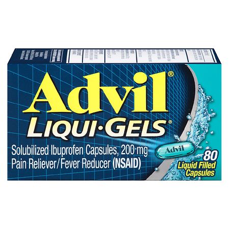 Advil Liqui-Gels Ibuprofen Pain Reliever/  Fever Reducer Capsules, 200mg