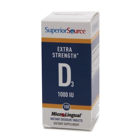 Superior Source Vitamin D 1,000 IU Extra Strength, Dissolve Tablets