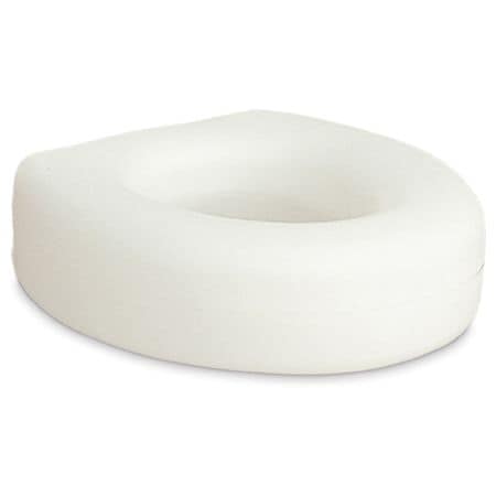 AquaSense Portable Raised Toilet Seat, 4 Inch White