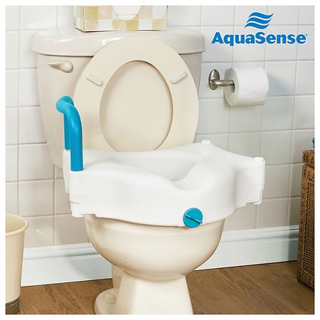 Walgreens Raised Toilet Seat with Lock & Arms