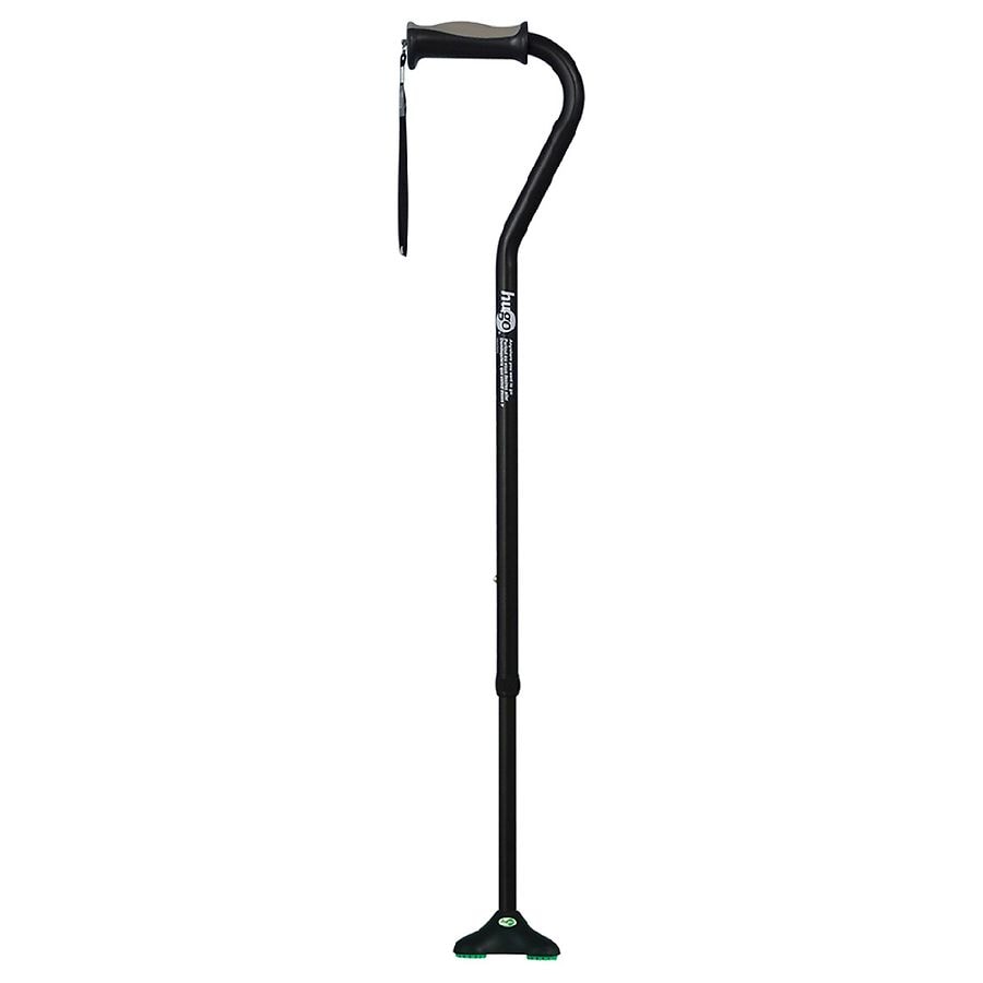 Hugo QuadPod Offset Cane with Ultra Stable Cane Tip Ebony Walgreens