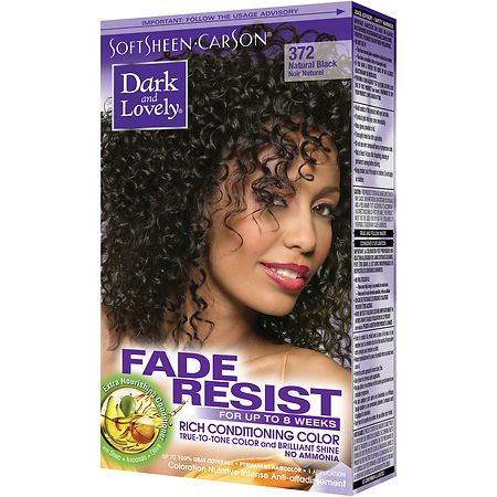 SoftSheen-Carson Dark and Lovely Go Intense Ultra Vibrant Hair Color on Dark  Hair, Permanent Hair Dye, Original Black 21 (Packaging May Vary) 