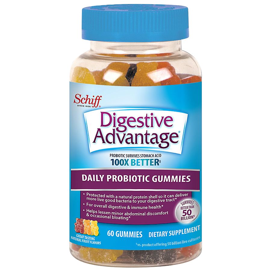 Digestive Advantage Probiotic Gummy for Adults Fruit