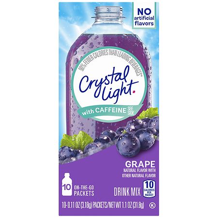 Crystal Light Grape with Caffeine Drink Mix Packets