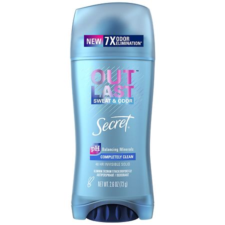 Secret Outlast Invisible Solid Antiperspirant Deodorant Completely Clean