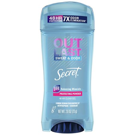 Secret Outlast Clear Gel Antiperspirant Deodorant Protecting Powder