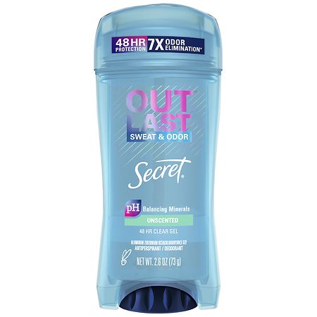 Secret Outlast Clear Gel Antiperspirant Deodorant Unscented