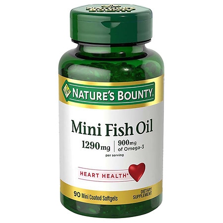 Nature's Bounty Fish Oil Dietary Supplement Mini Softgels