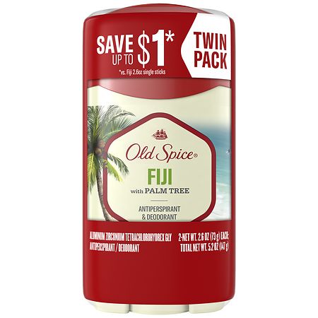 Old Spice Invisible Solid Antiperspirant Deodorant Fiji with Palm Tree