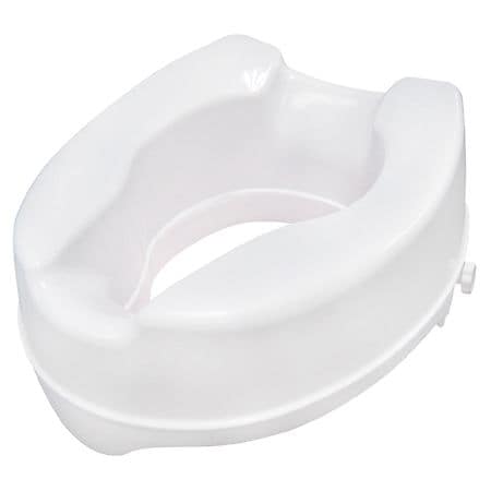 Drive Medical Raised Toilet Seat with Lock 4 White