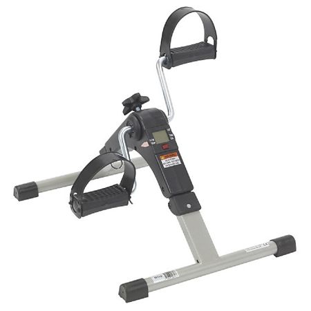 Drive Medical Folding Exercise Peddler with Electronic Display Black