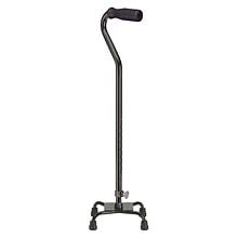 Drive Medical Foam Grip Four Point Cane Black