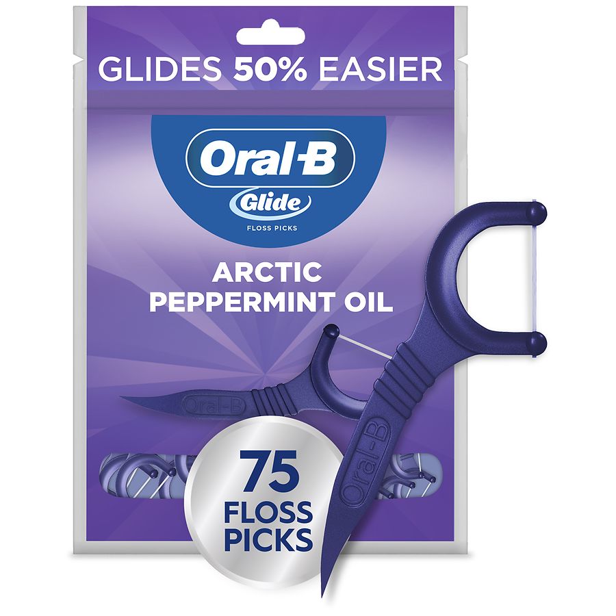 Oral-B Dental Floss Picks Arctic Peppermint Oil | Walgreens
