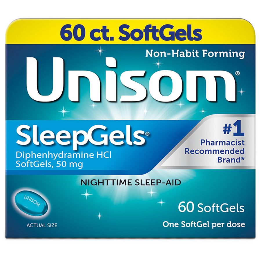Unisom SleepGels, Nighttime Sleep-Aid, Diphenhydramine HCI