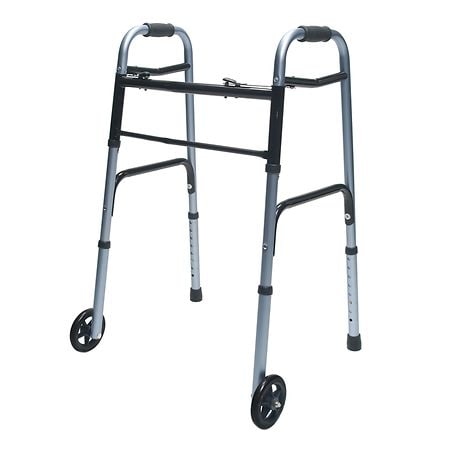 Lumex ColorSelect Adult Walker with Wheels Blue